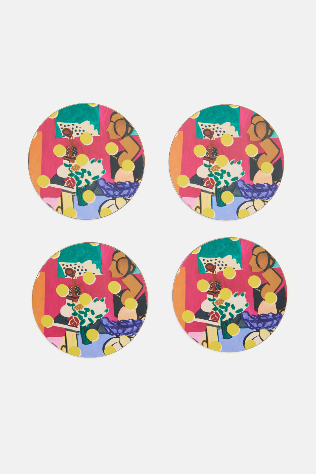Gorman - Still Life Coaster Set 4 - print