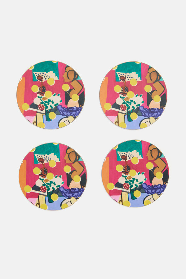 Gorman - Still Life Coaster Set 4 - print