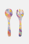 Gorman - Vivid Eclipse Salad Servers - print