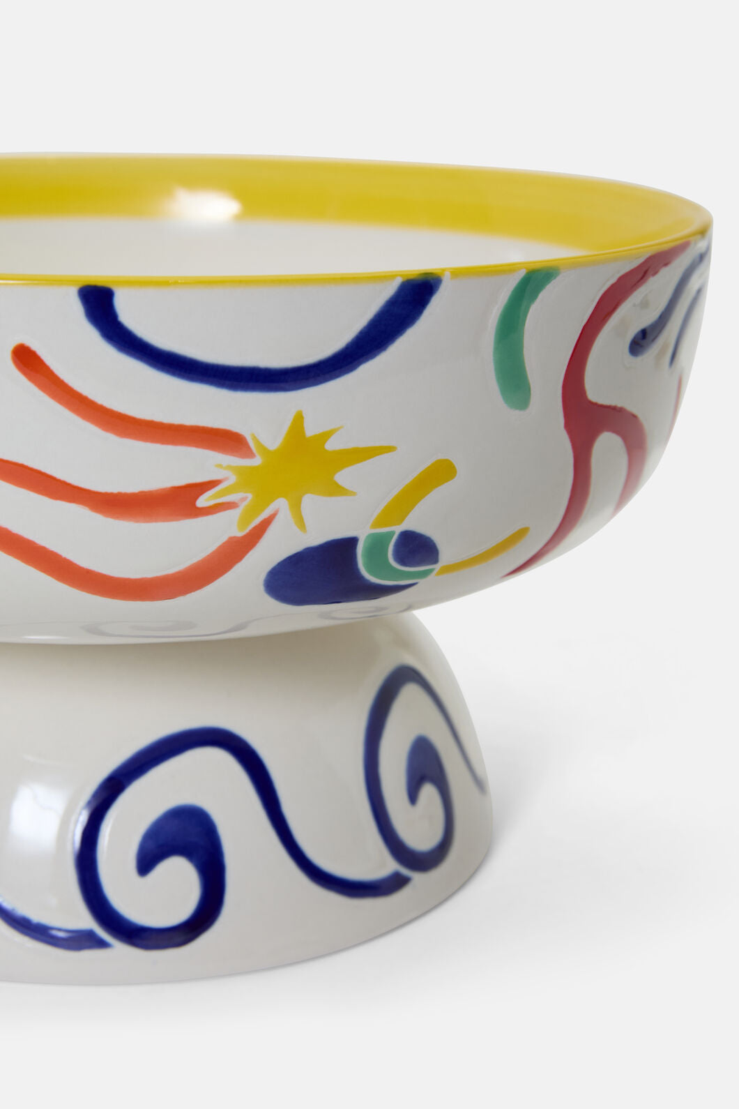 Gorman - Joyburst Ceramic Footed Bowl - print