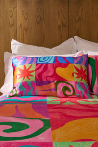 Gorman - Meta Shapes Silk Pillow Case - print