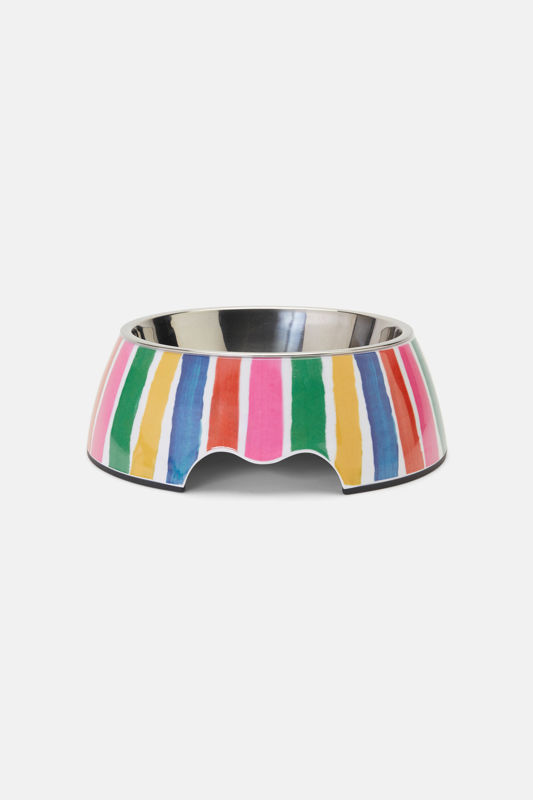 Painted Stripe Pet Bowl Lge