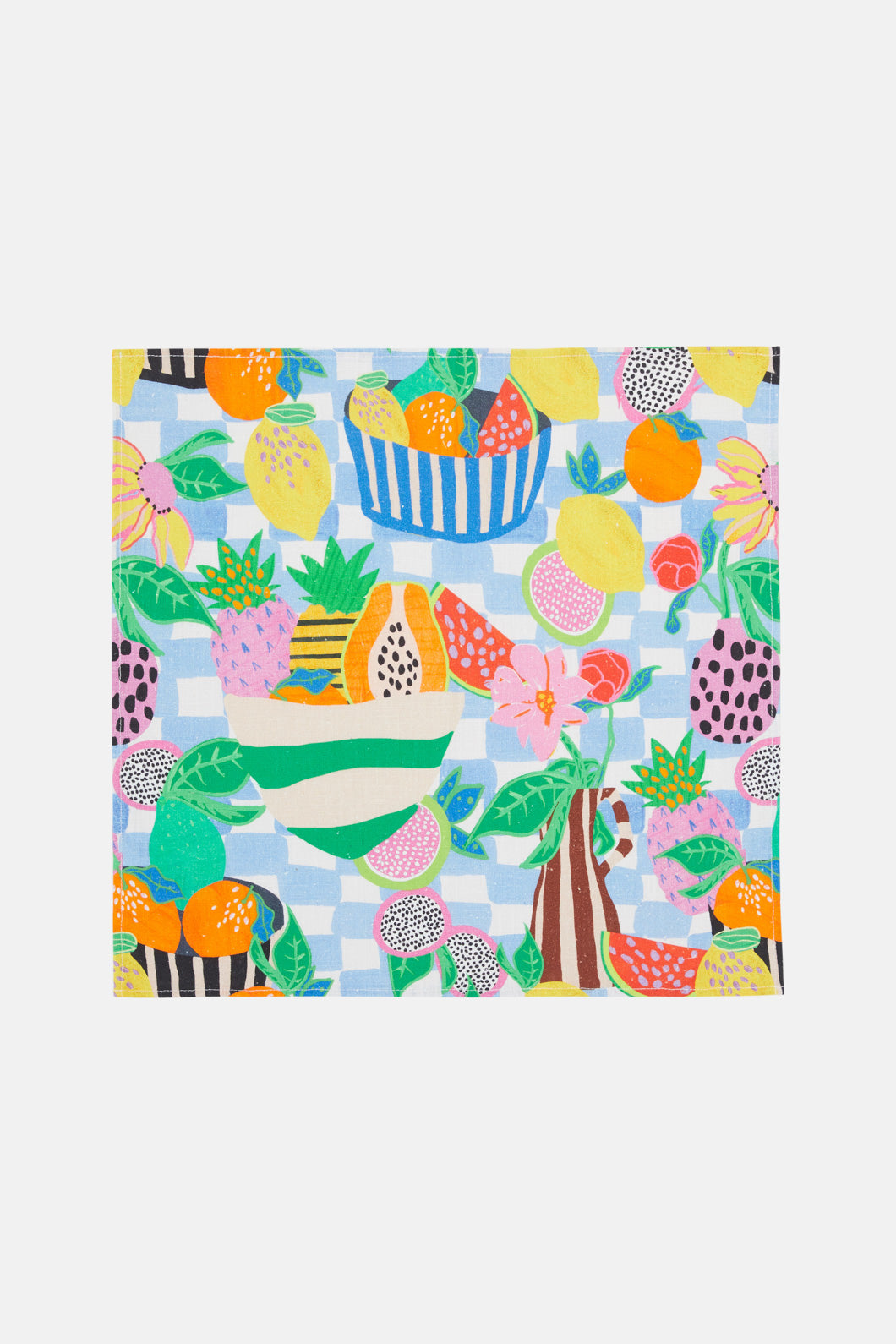Gorman - Fruit Check Napkin Set 4 - print