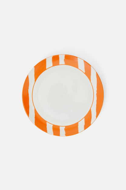 Gorman - Stripe Orange Plate Lge - orange