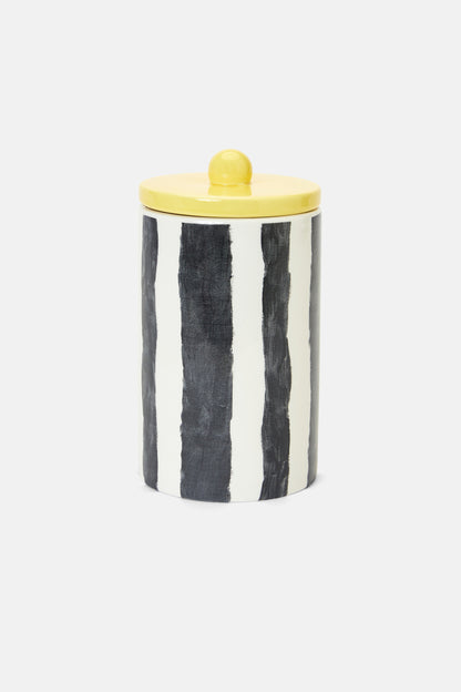 Gorman - Stripe Ceramic Cannister Lge - multi