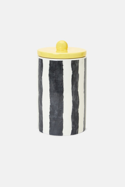 Gorman - Stripe Ceramic Cannister Lge - multi