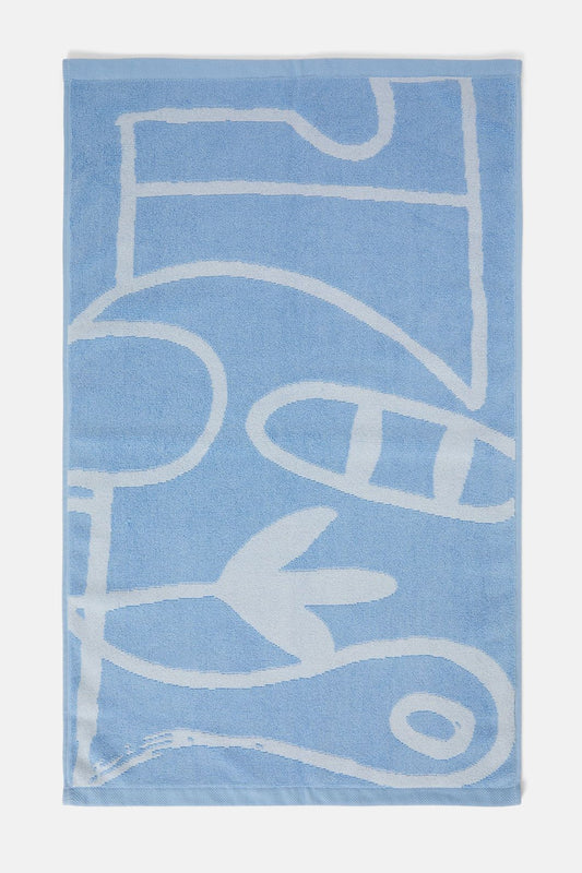 Gorman - Speechless Blue Bath Mat - blue