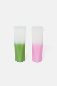 Gorman - Candle Set Of 2 - pink-green