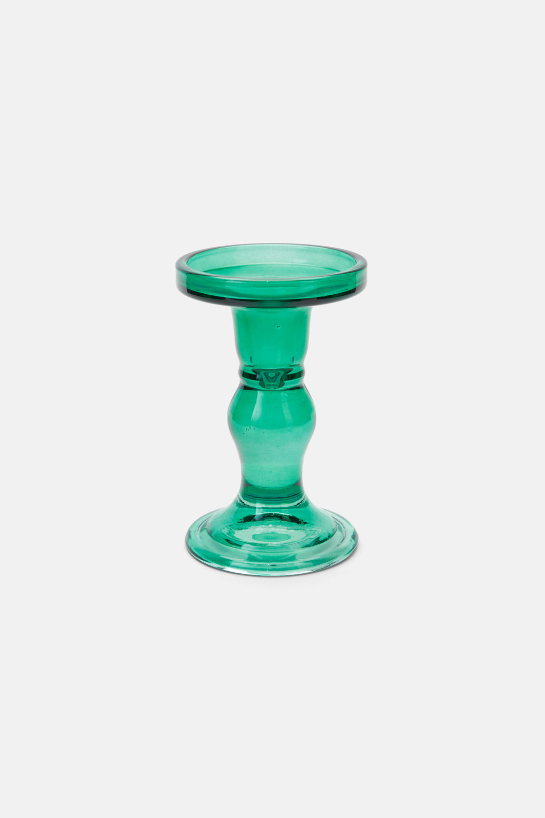 Gorman - Green Glass Candle Hlr Lg - green