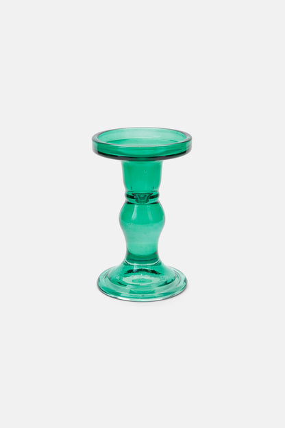 Gorman - Green Glass Candle Hlr Lg - green