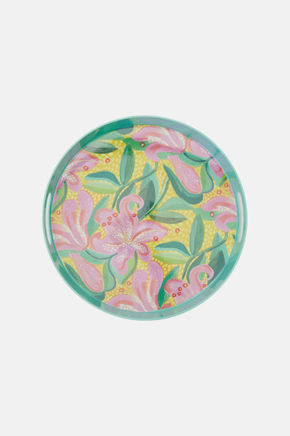 Gorman - Lillies Round Tray Lge - print