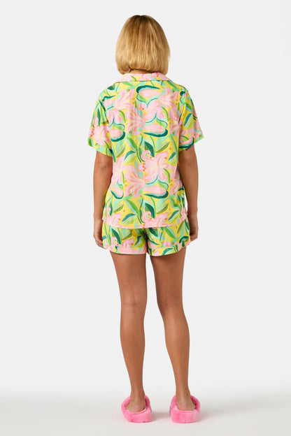 Gorman - Lillies Short PJ Set - print