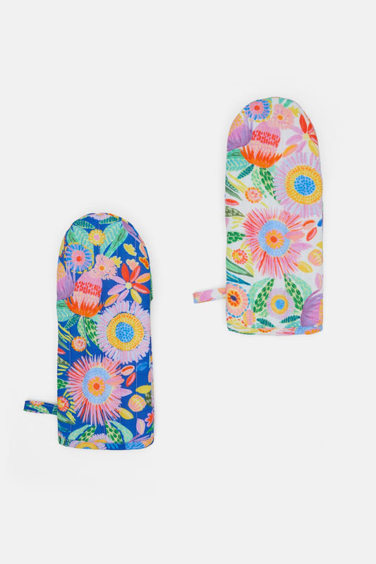 Gorman - Garden Oven Mitt Set 2 - print