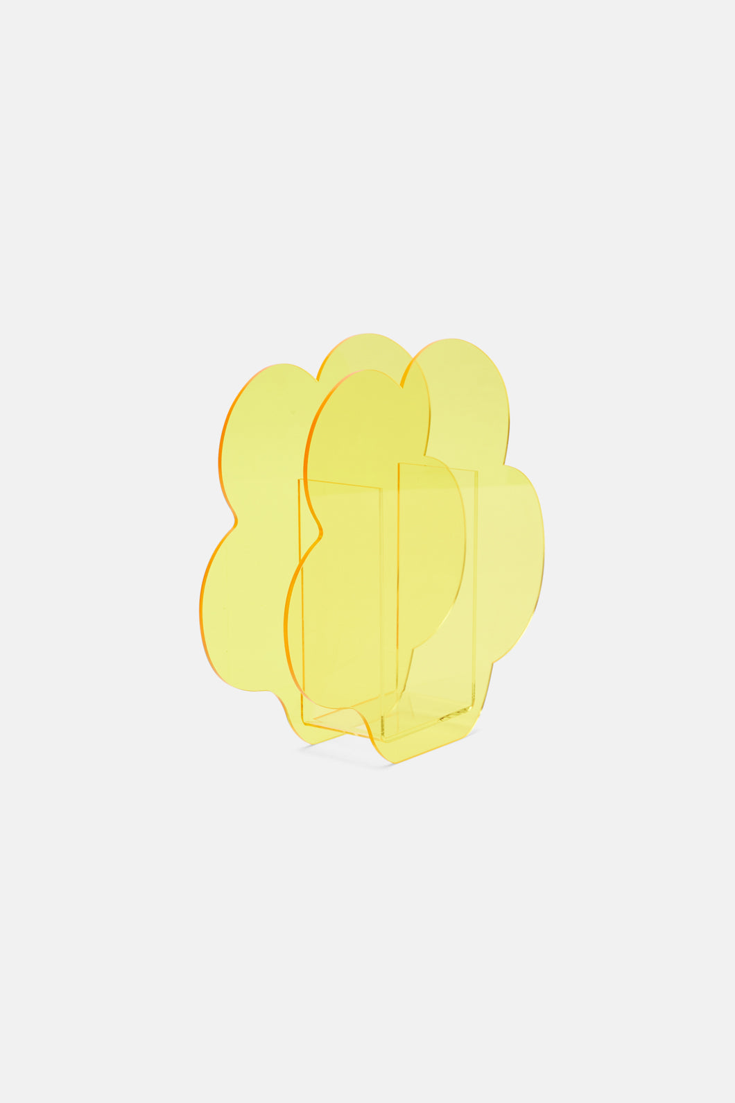 Gorman - Flower Acrylic Vase - yellow