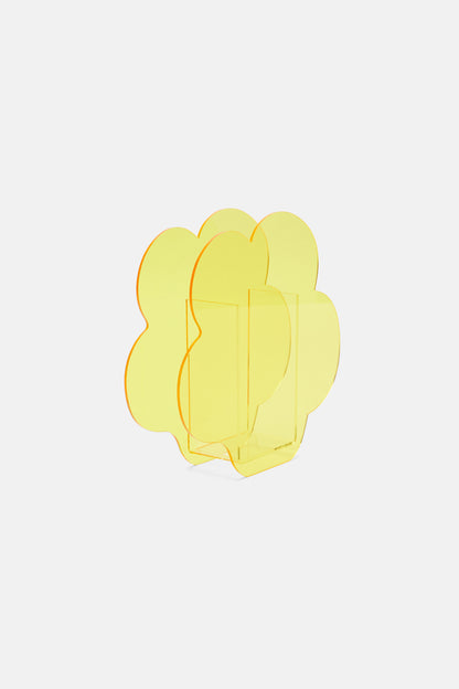 Gorman - Flower Acrylic Vase - yellow