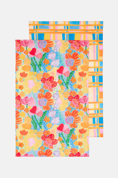Gorman - Spotted Flower Tea Towel Set - print