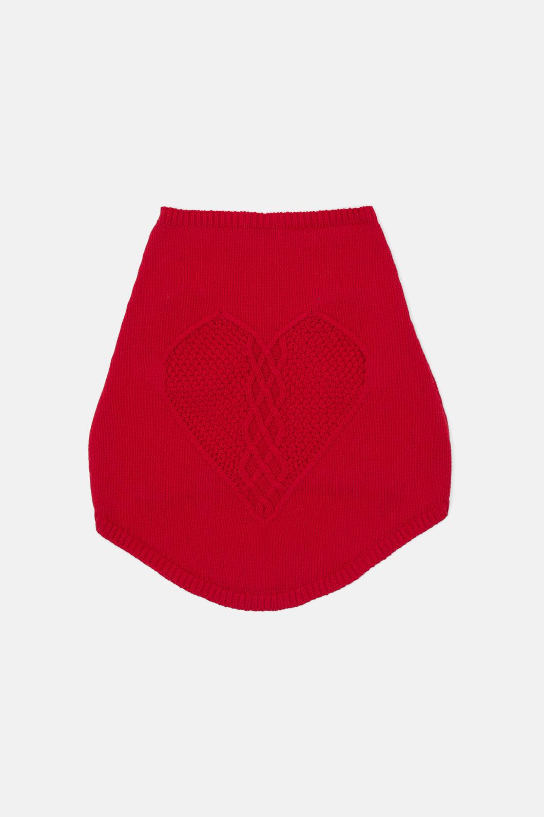 Gorman - Heart Felt Knit Dog Jumper - red