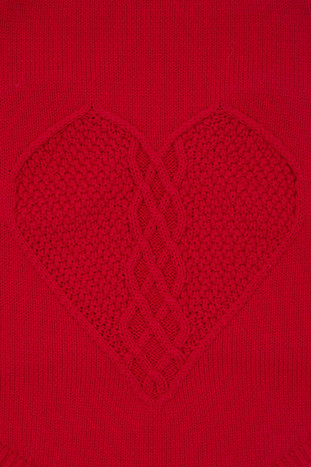 Gorman - Heart Felt Knit Dog Jumper - red