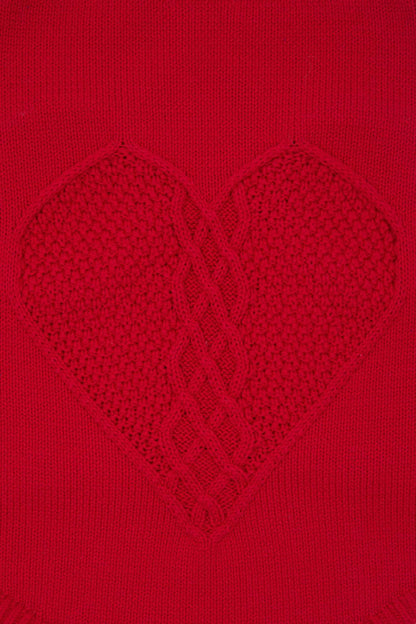 Gorman - Heart Felt Knit Dog Jumper - red
