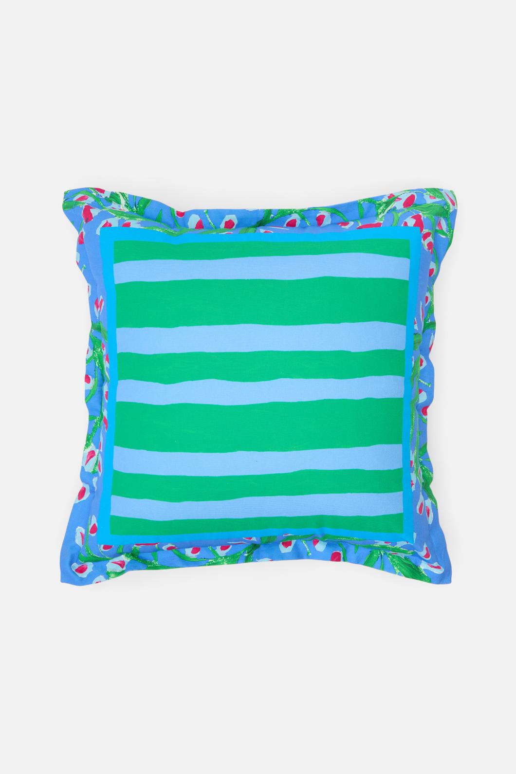 Gorman - Striped Square Cushion - multi