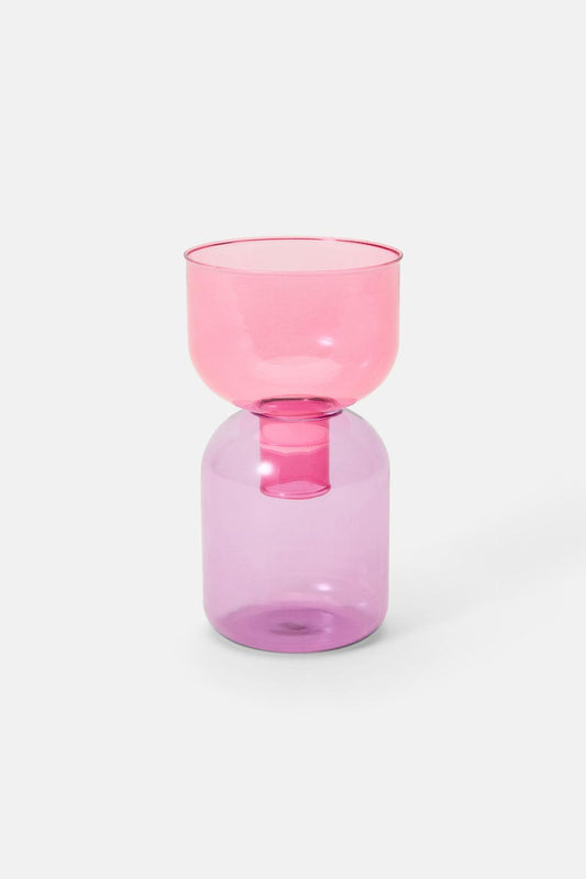 Gorman - Berry Glass Candle Hldr - multi