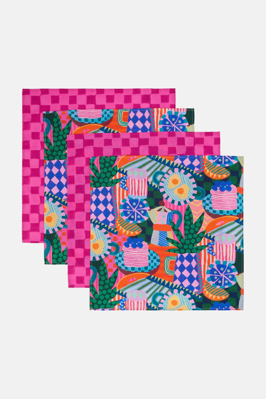 Gorman - Bon Appetite Napkin Set 4 - print