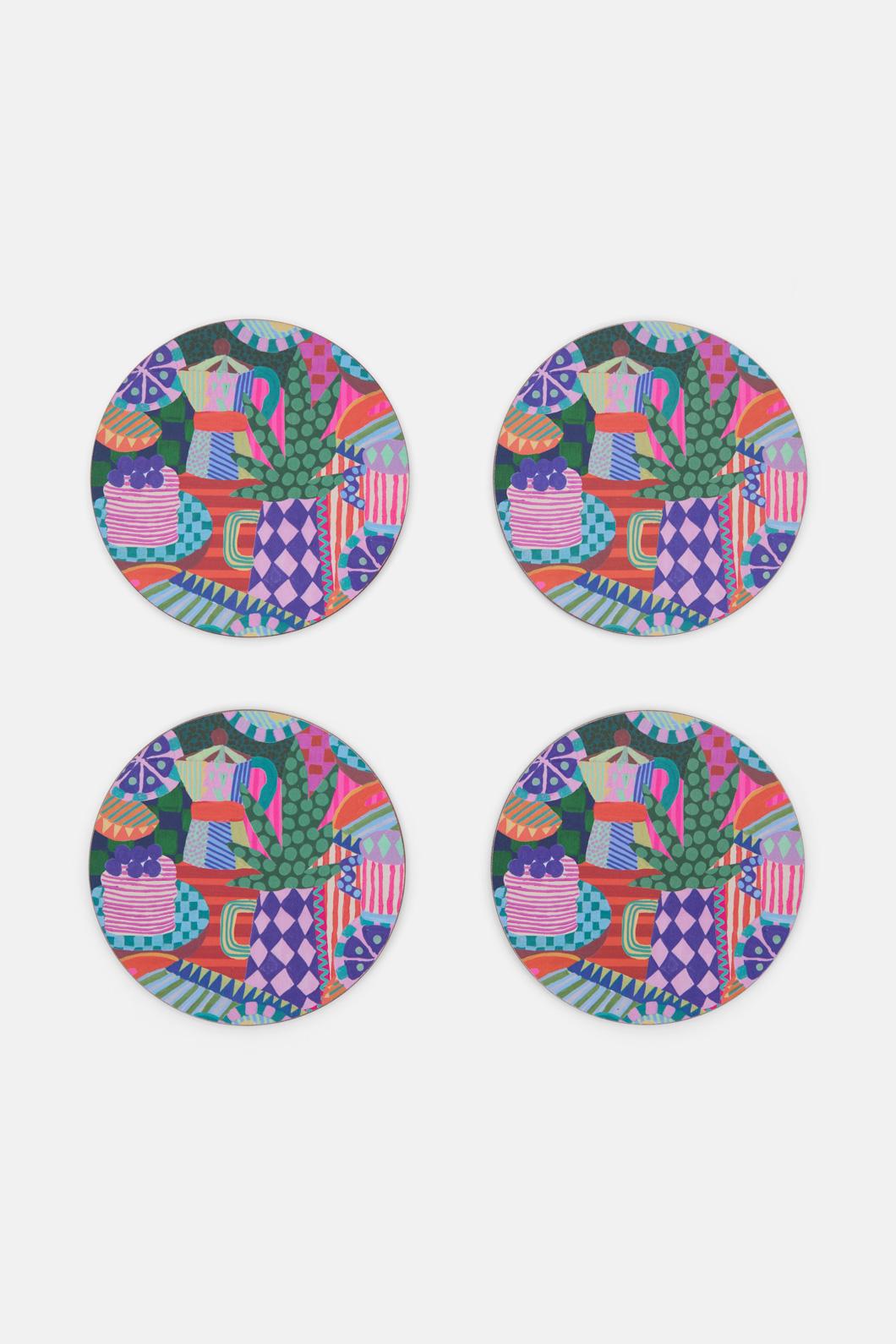 Gorman - Bon Appetite Coaster Set 4 - print