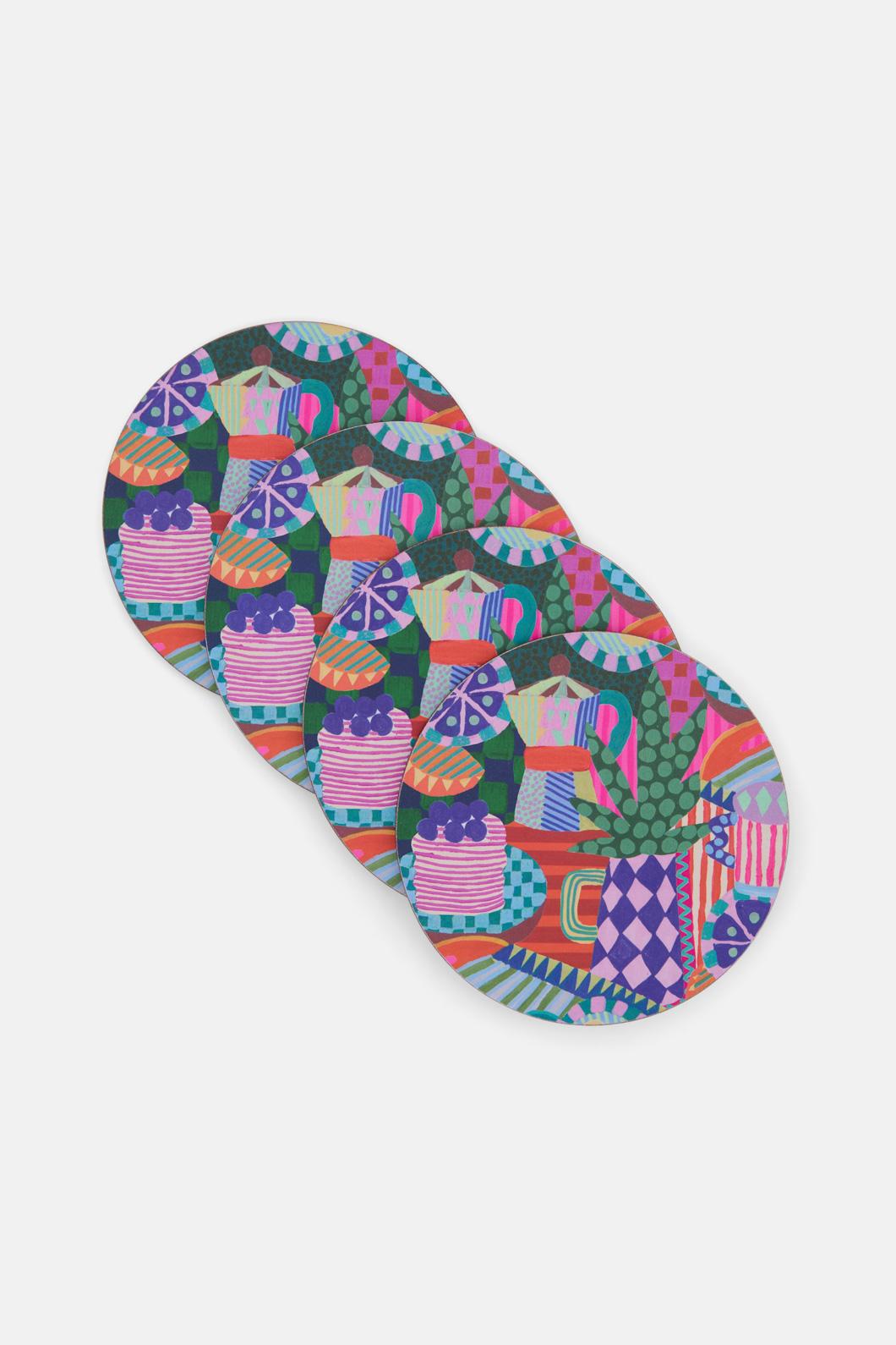 Gorman - Bon Appetite Coaster Set 4 - print