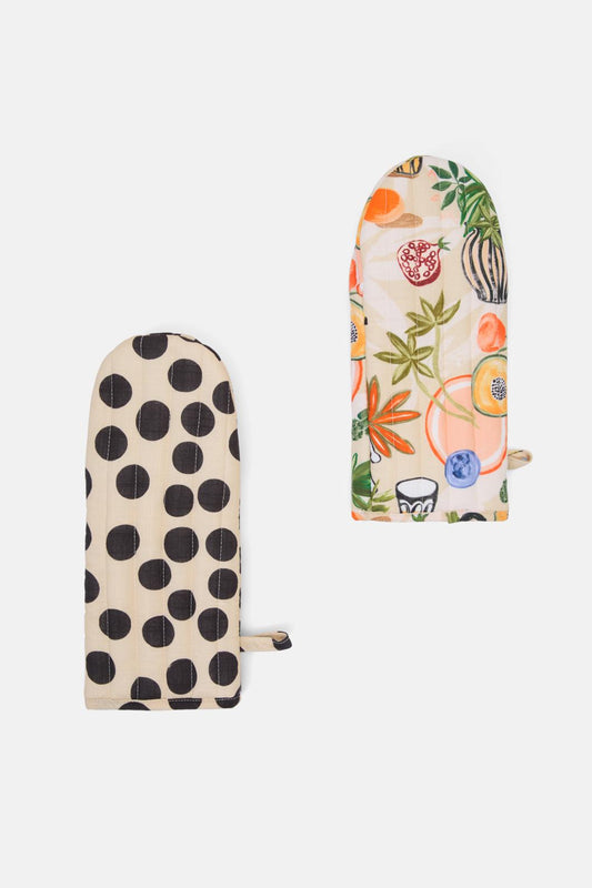 Gorman - Dine & Dash Mitt Set 2 - print
