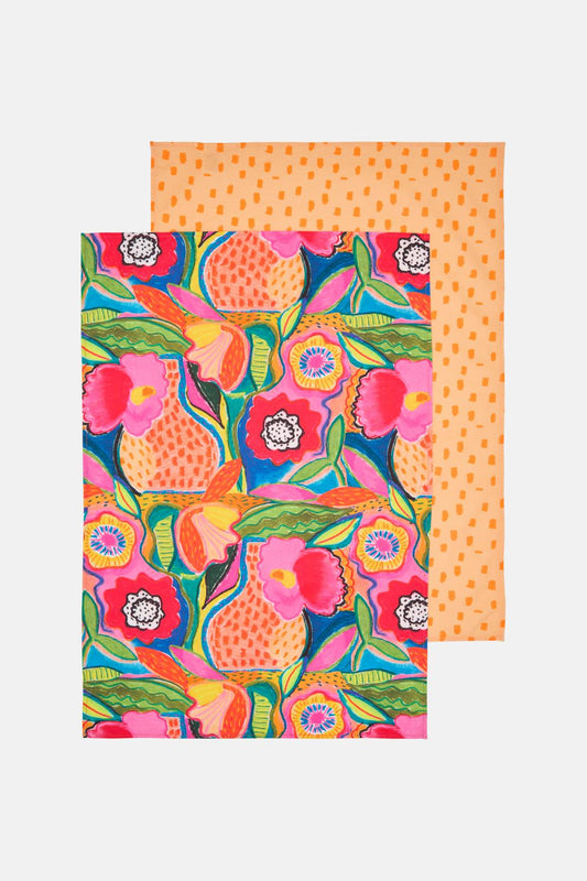Gorman - Poppies Tea Towel Set - print