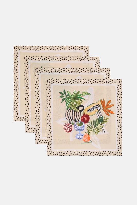 Gorman - Dine & Dash Napkin Set 4 - print