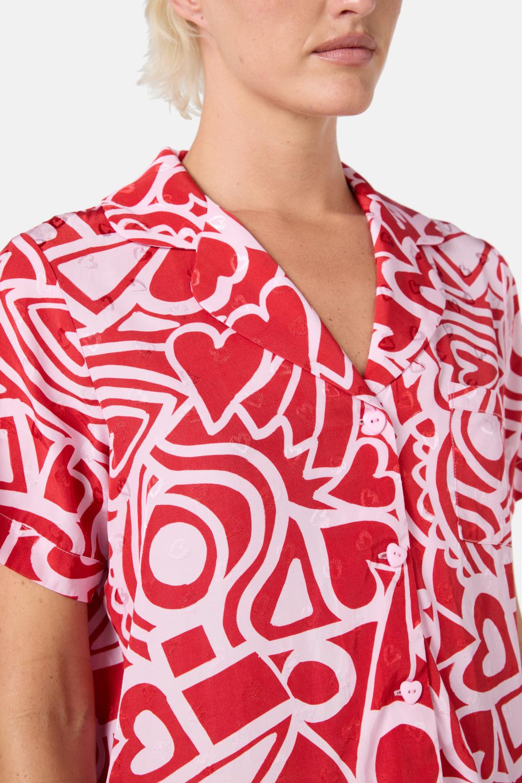 Gorman - Queen Of Hearts Short PJ Set - print
