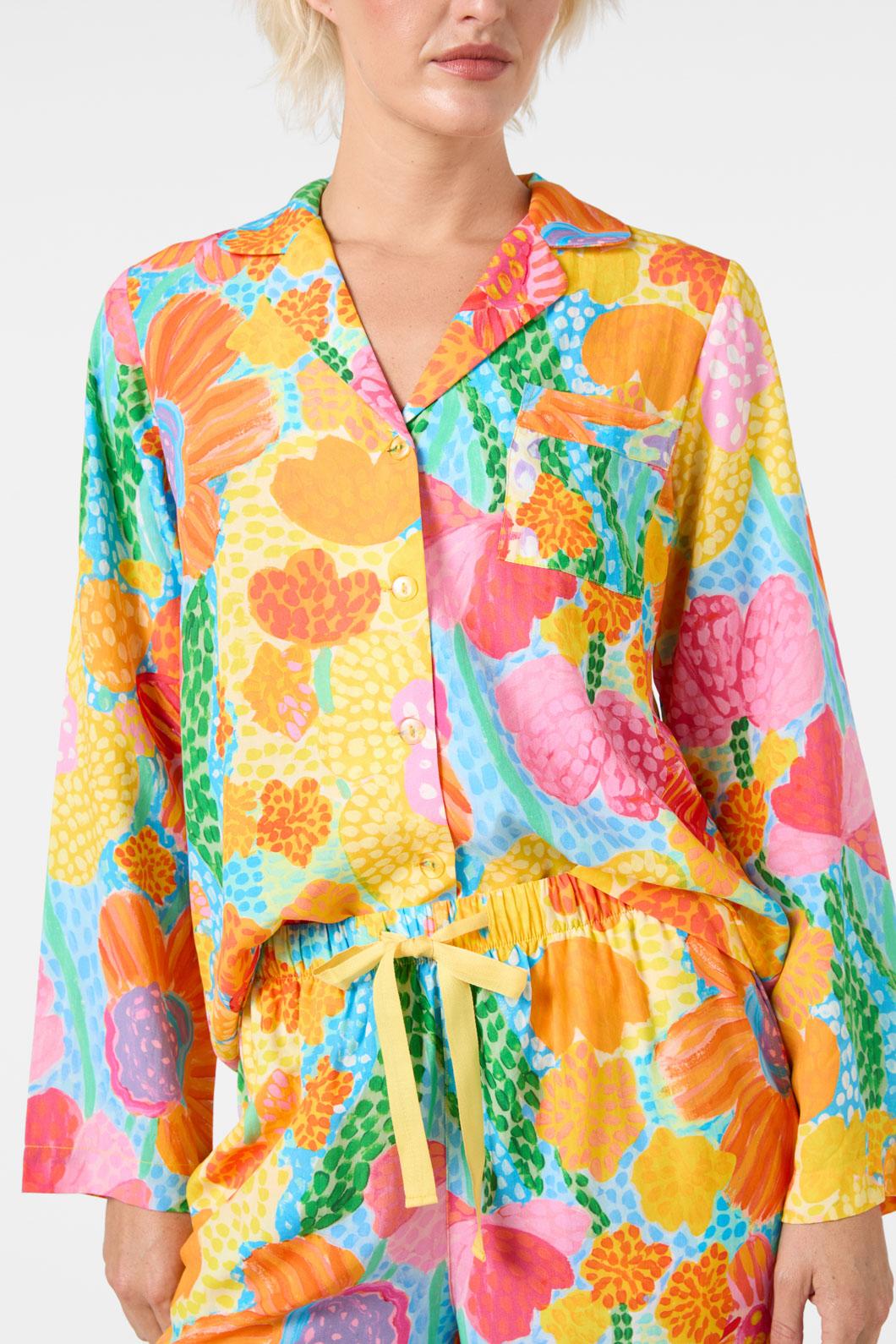 Gorman - Spotted Flower Long PJ Set - print