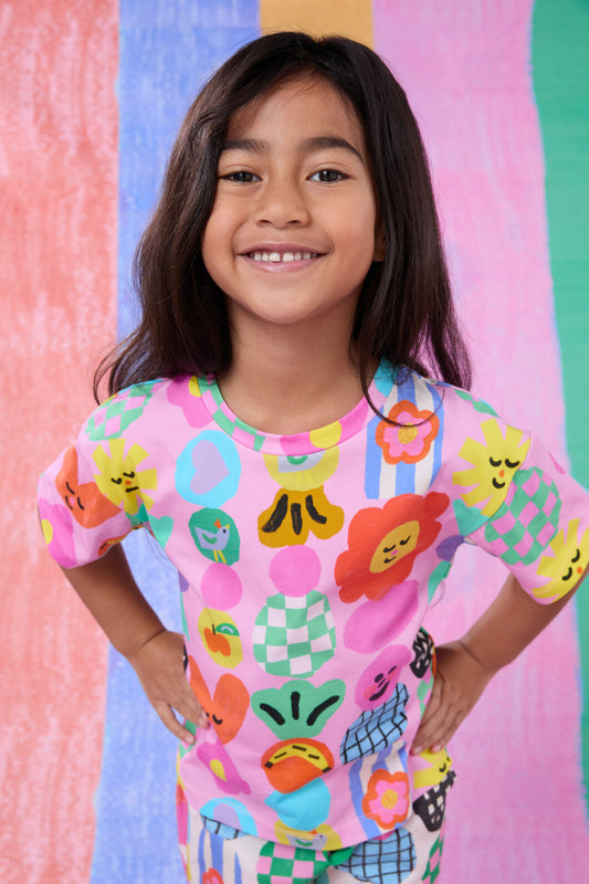 Gorman - Stack Up Kids Tee - pink