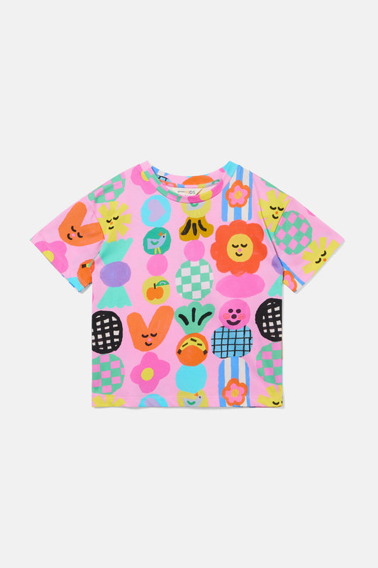 Gorman - Stack Up Kids Tee - pink