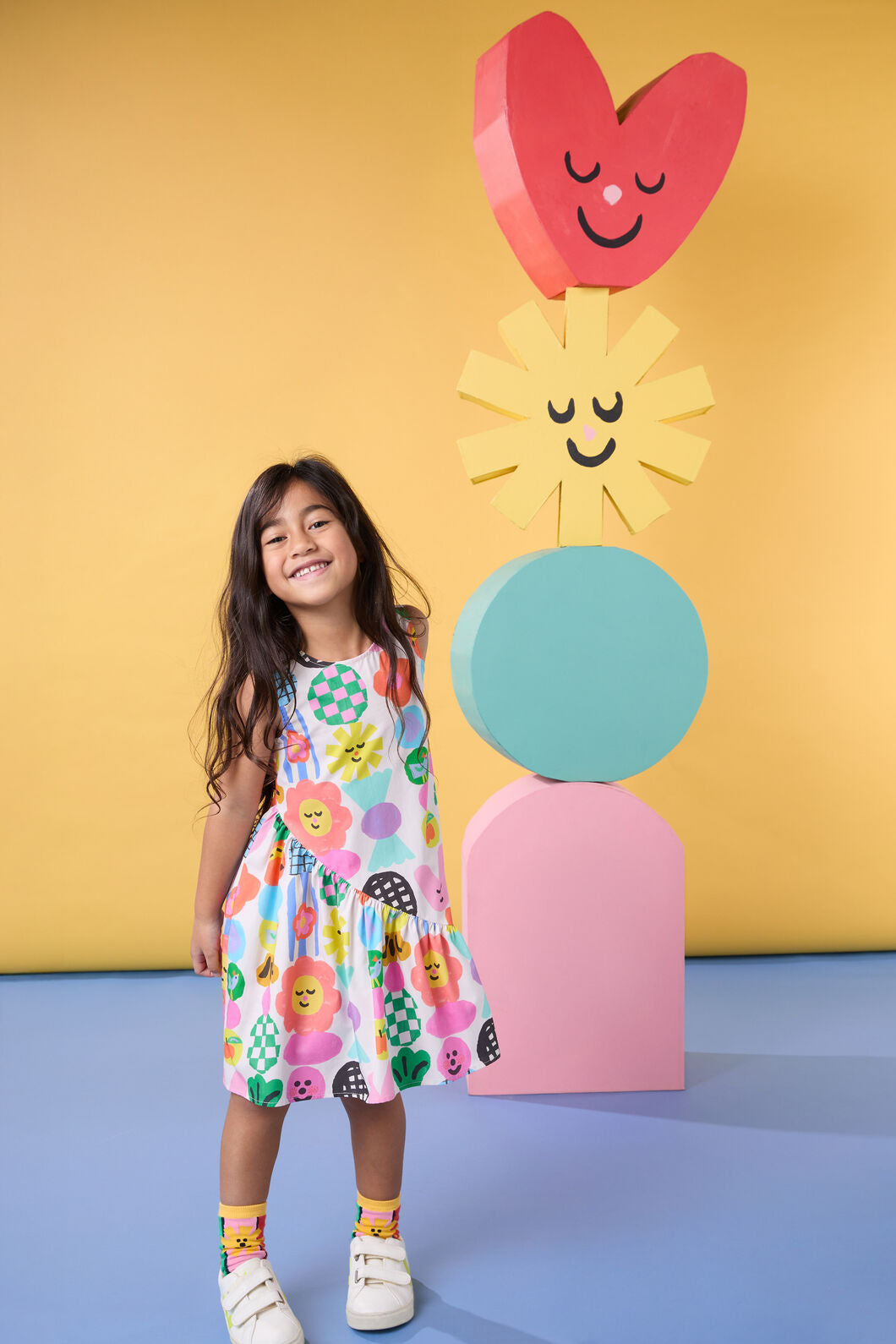 Gorman - Stack Up Kids Dress - cream
