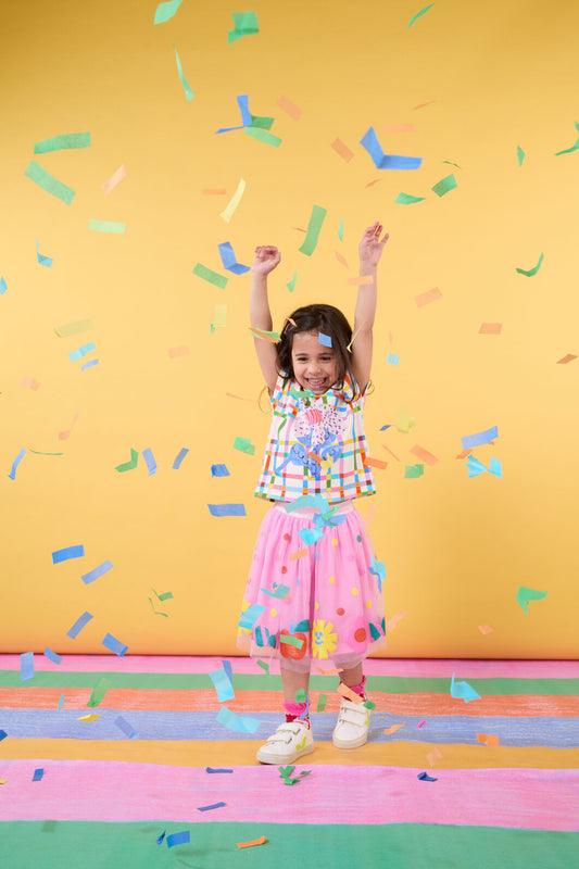 Gorman - Little Sequins Kids Skirt - pink