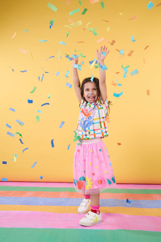 Gorman - Little Sequins Kids Skirt - pink