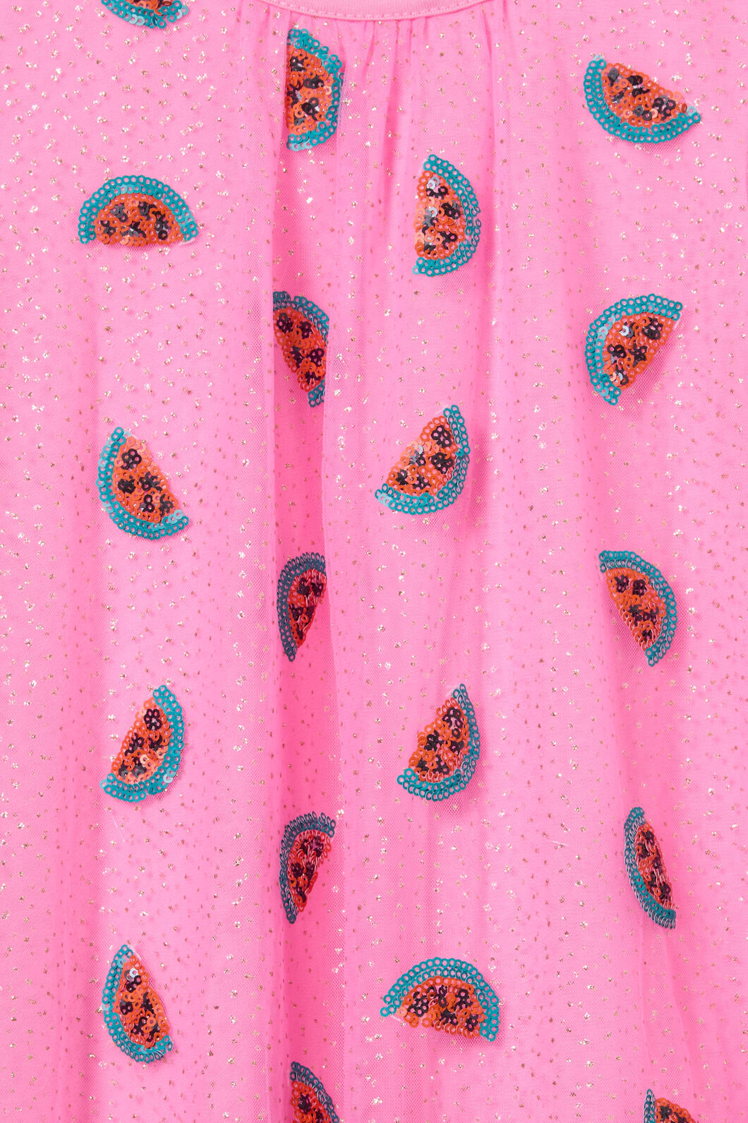 Gorman - Watermelon Sequin Kids Dress - pink
