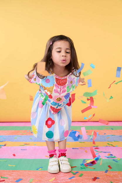 Gorman - Sequin Stripe Kids Skirt - stripe