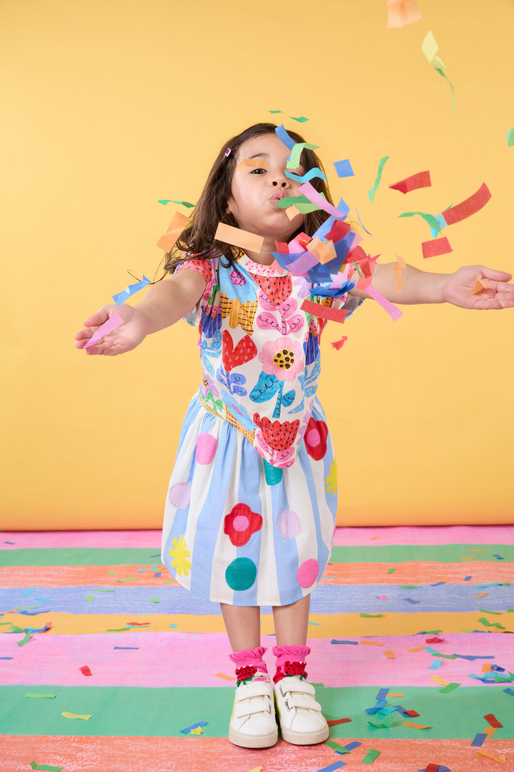 Gorman - Sequin Stripe Kids Skirt - stripe