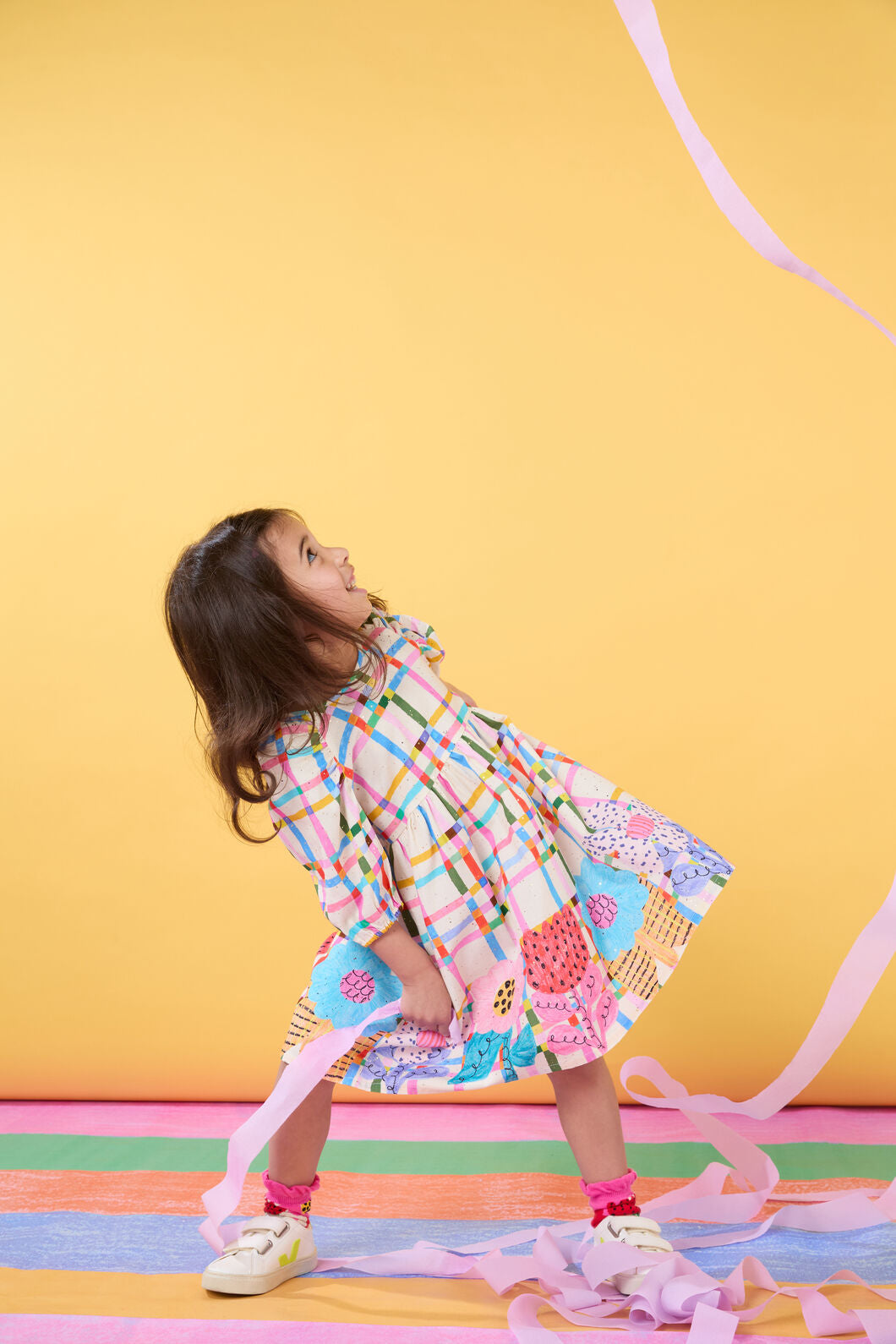 Gorman - Oopsie Border Kids Dress - multi