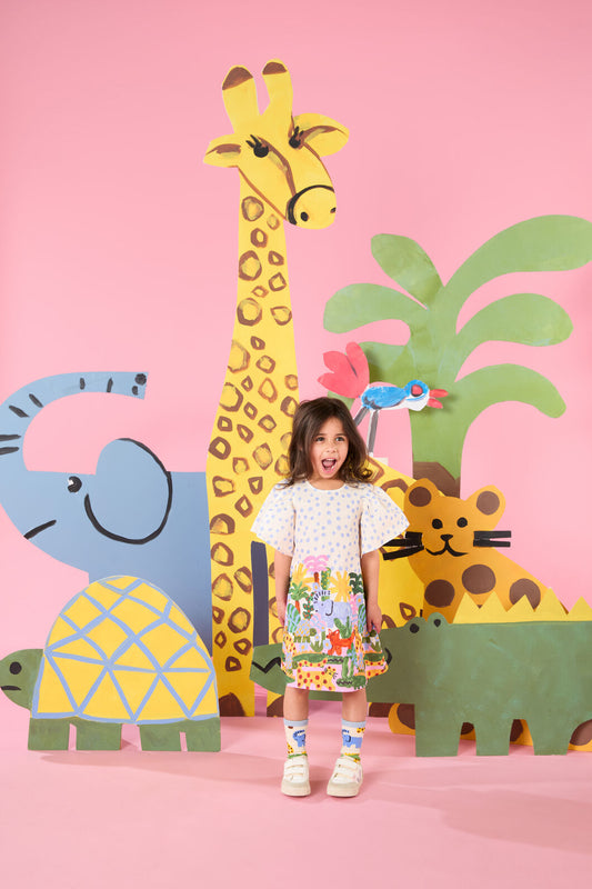 Gorman - Forest Border Kids Dress - multi