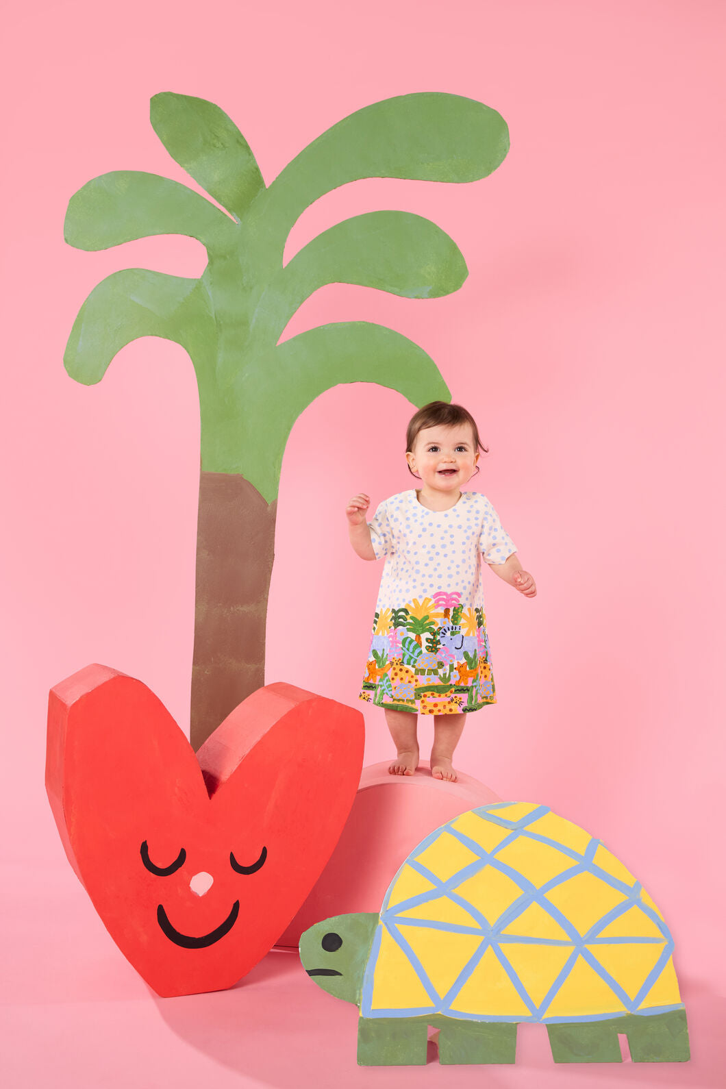 Gorman - Forest Border Baby Dress - multi
