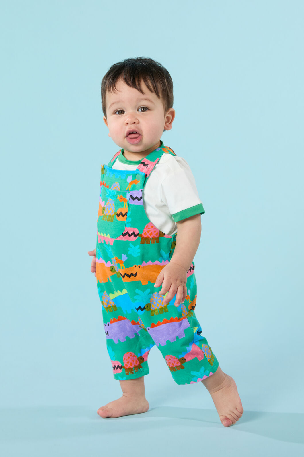 Gorman - Snap Baby Overalls - green