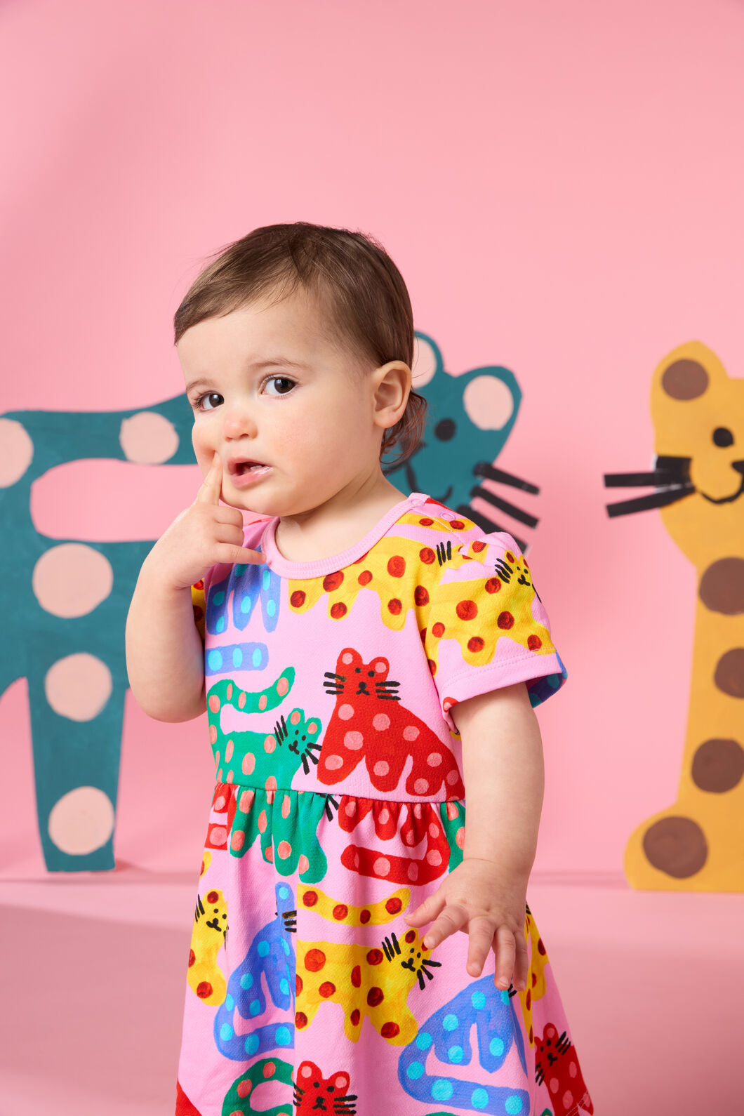 Gorman - Wiskers Baby Dress - pink