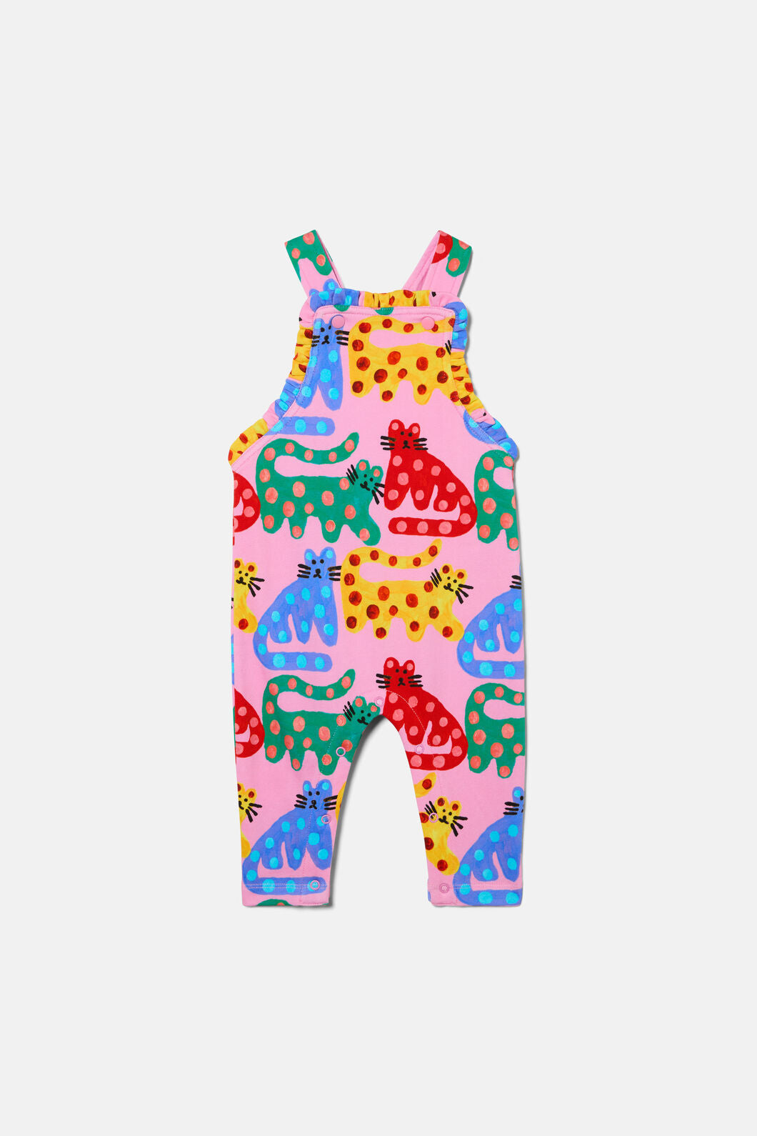 Gorman - Wiskers Baby Frill Overalls - pink