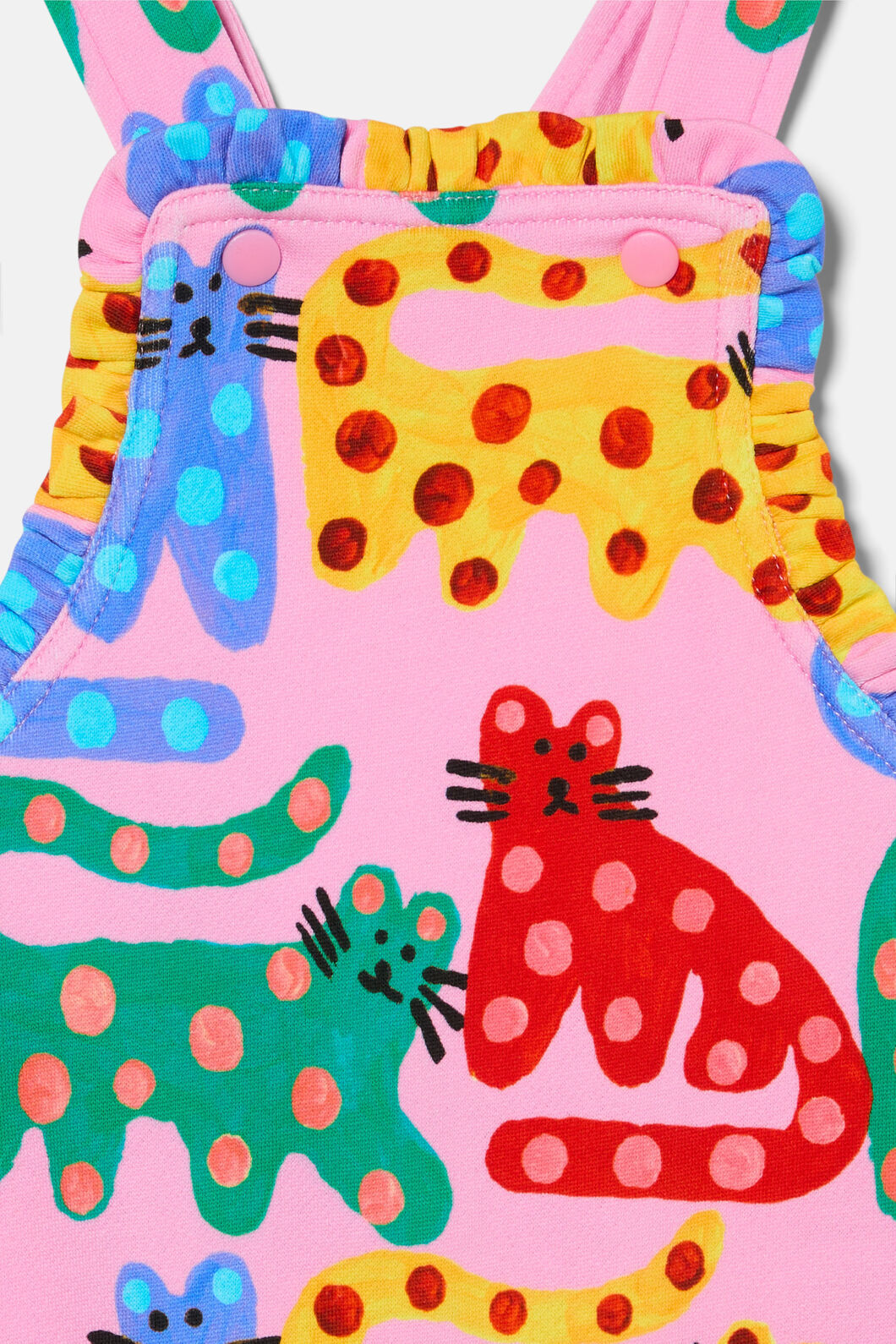 Gorman - Wiskers Baby Frill Overalls - pink