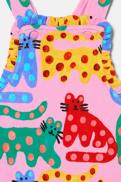 Gorman - Wiskers Baby Frill Overalls - pink