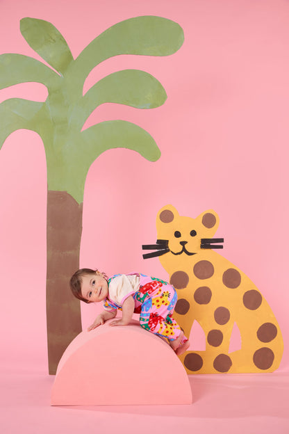 Gorman - Wiskers Baby Frill Overalls - pink